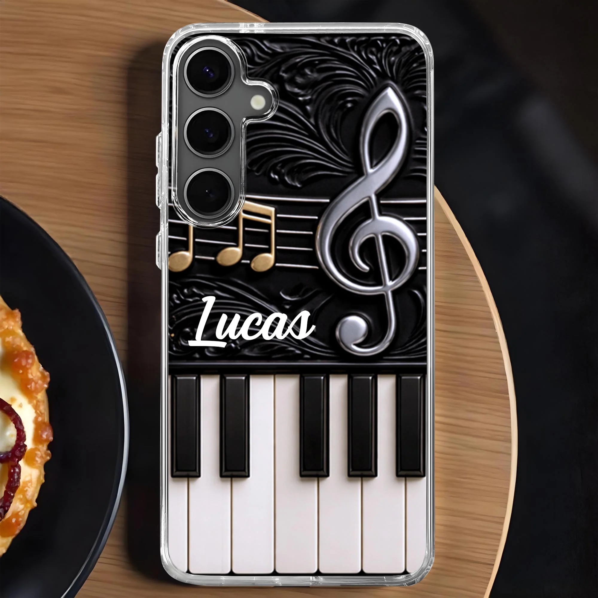 A Life Played In Harmony Piano Keys And Musical Notes Design - Personalized Clear Phone Case - MUSIC024_PHC - Image 7