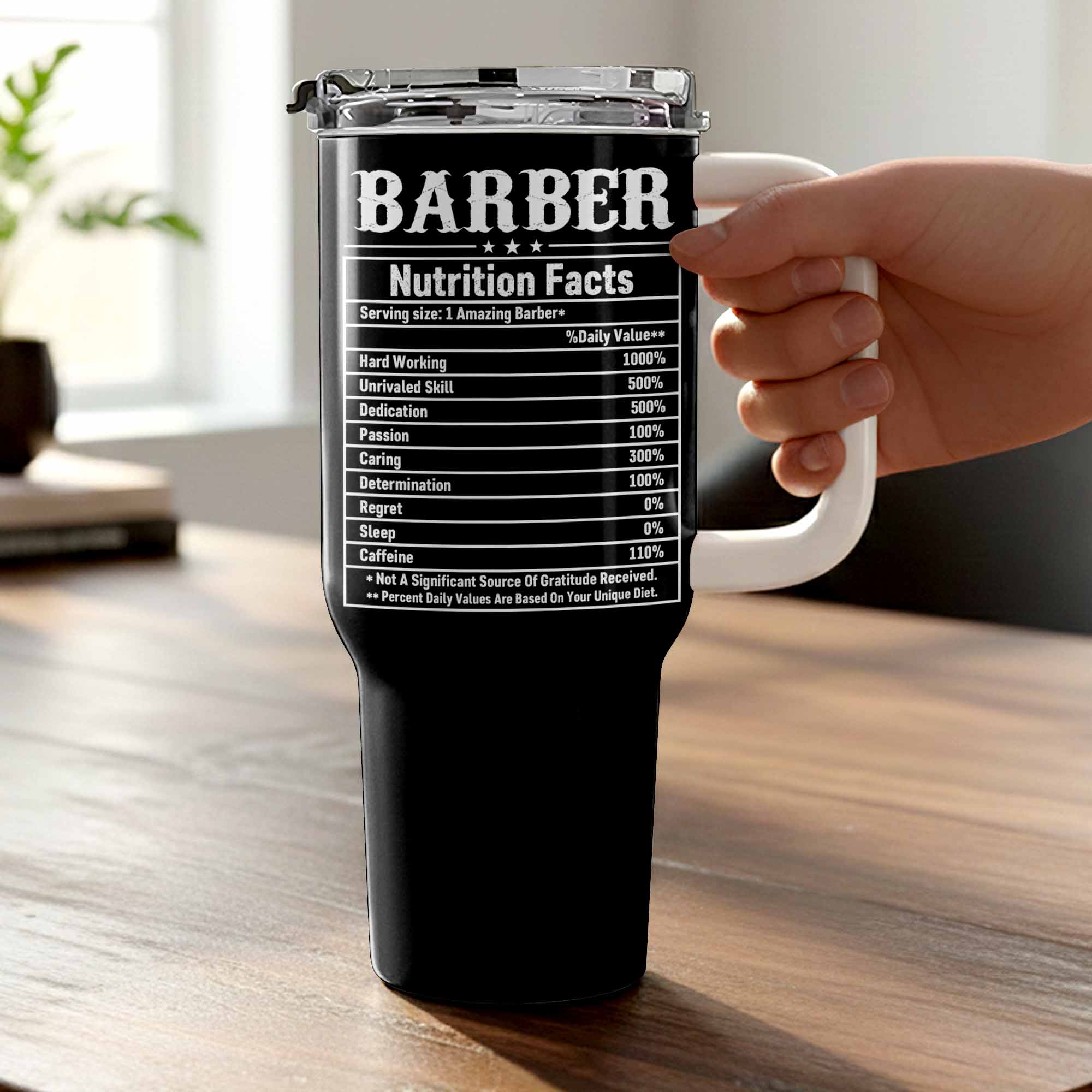 Barber Nutrition Facts Amazing Barber Chair And Tools Design - Personalized 40oz Tumbler With Straw - JBS133_TBS - Image 8