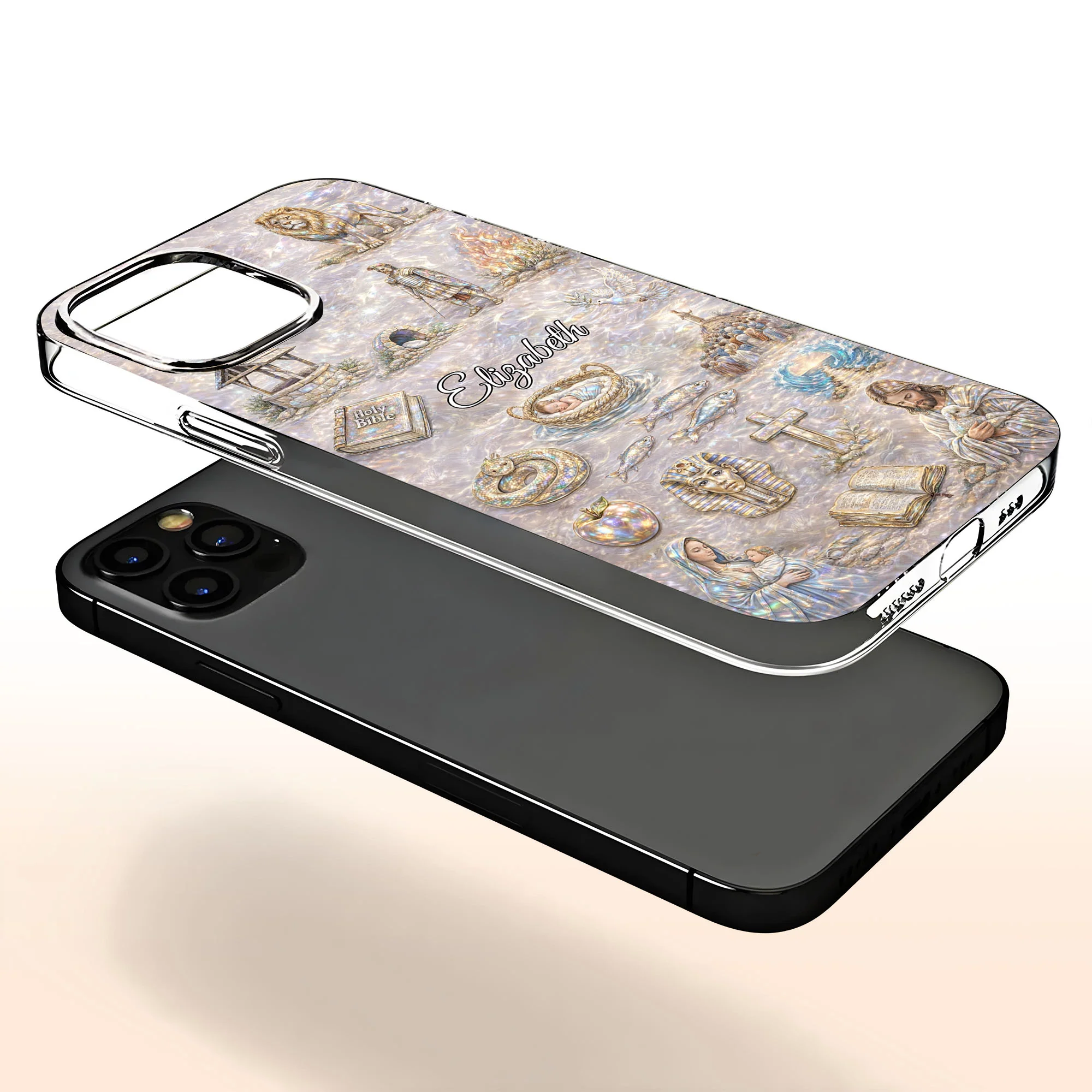 Divine Journey Through Faith With Holy Bible And Sacred Symbols - Personalized Clear Phone Case - FTH130_PHC - Image 4