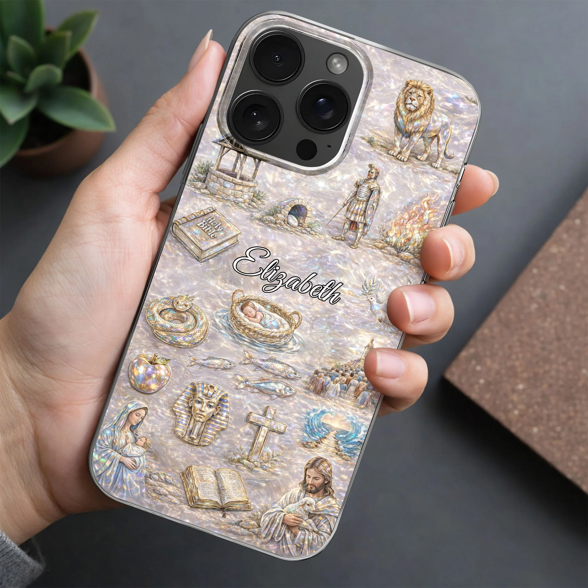 Divine Journey Through Faith With Holy Bible And Sacred Symbols - Personalized Clear Phone Case - FTH130_PHC - Image 5