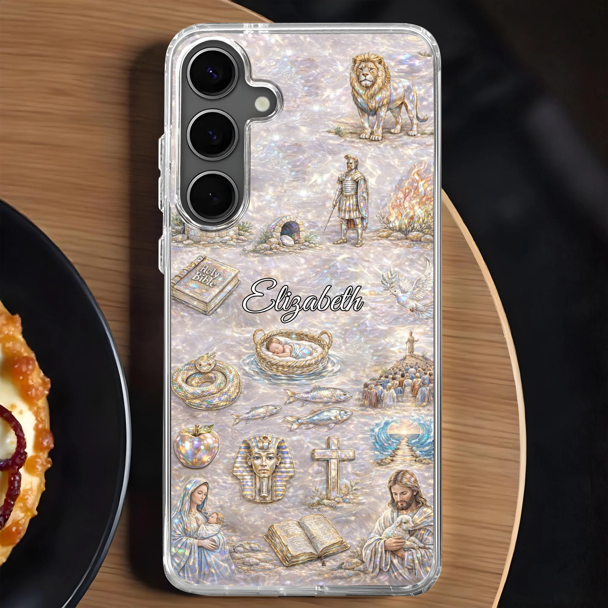 Divine Journey Through Faith With Holy Bible And Sacred Symbols - Personalized Clear Phone Case - FTH130_PHC - Image 7