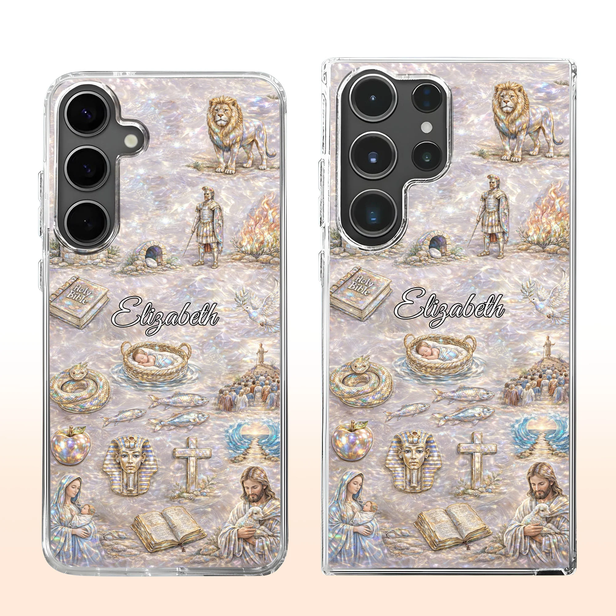 Divine Journey Through Faith With Holy Bible And Sacred Symbols - Personalized Clear Phone Case - FTH130_PHC - Image 9