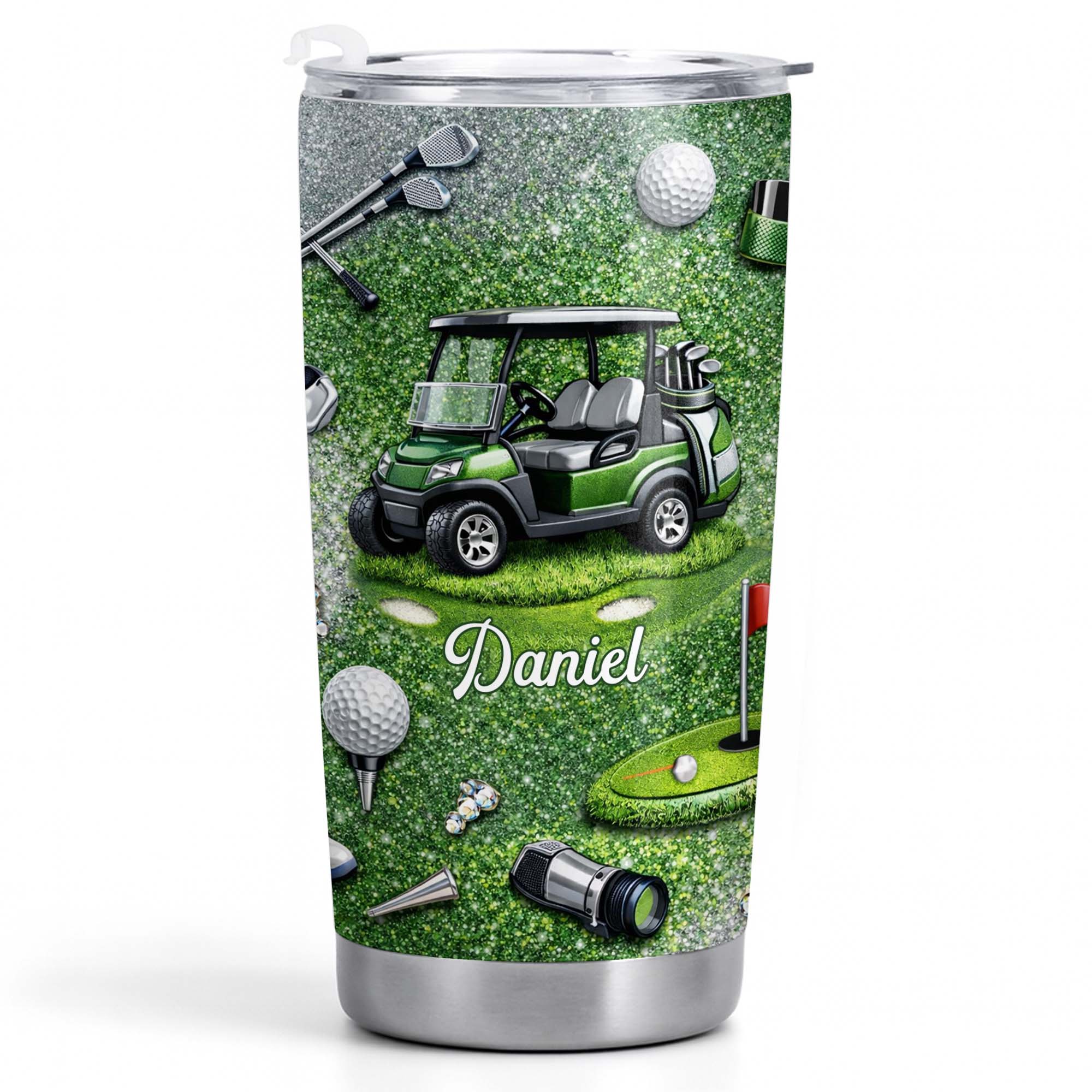 Eat Sleep Golf Repeat With Golf Cart And Clubs - Personalized Custom Stainless Steel Tumbler 20oz 30oz - GOLF019_TB - Image 10