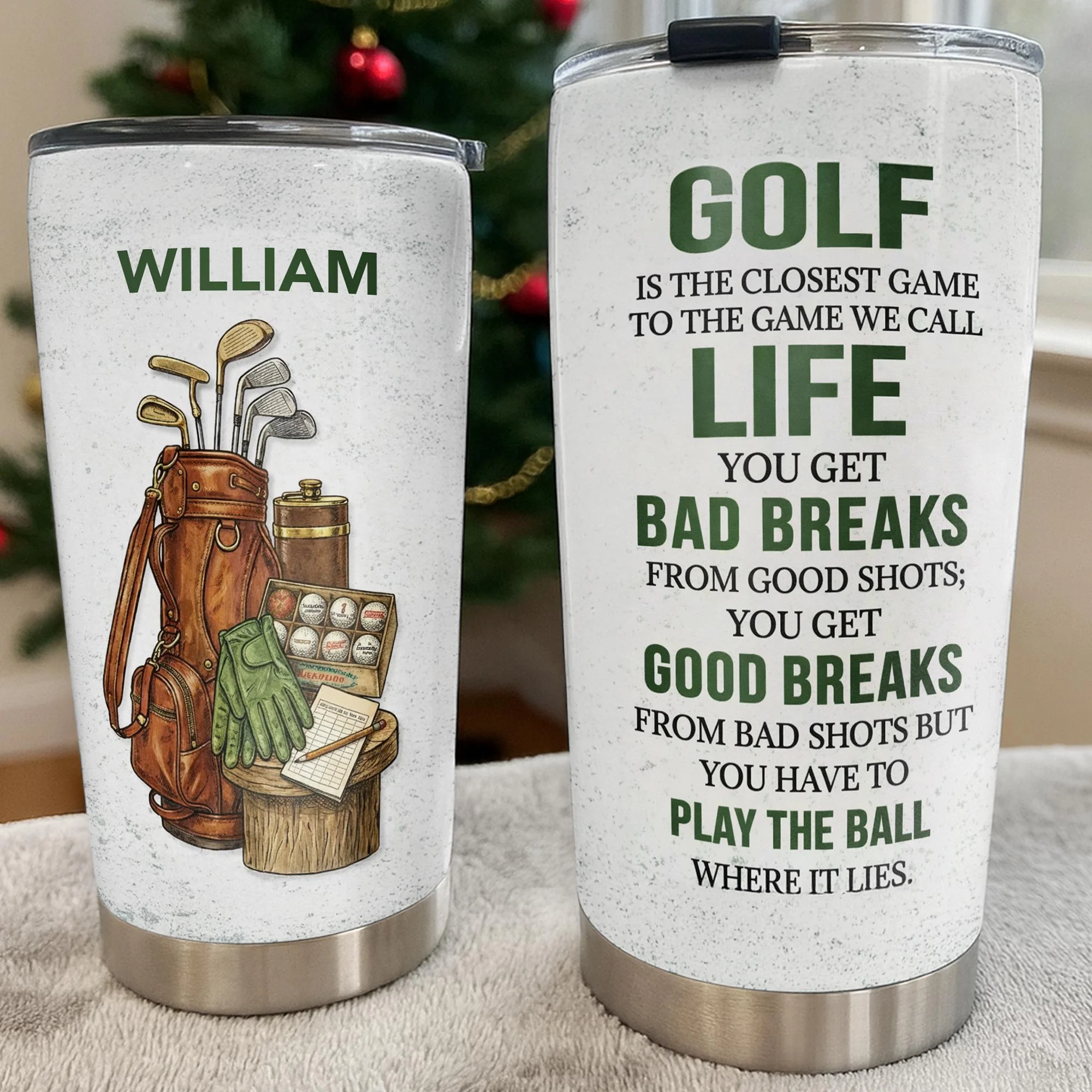 Golf Is The Closest Game To Life Vintage Golf Bag And Clubs - Personalized Custom Stainless Steel Tumbler 20oz 30oz - GOLF022_TB - Image 8