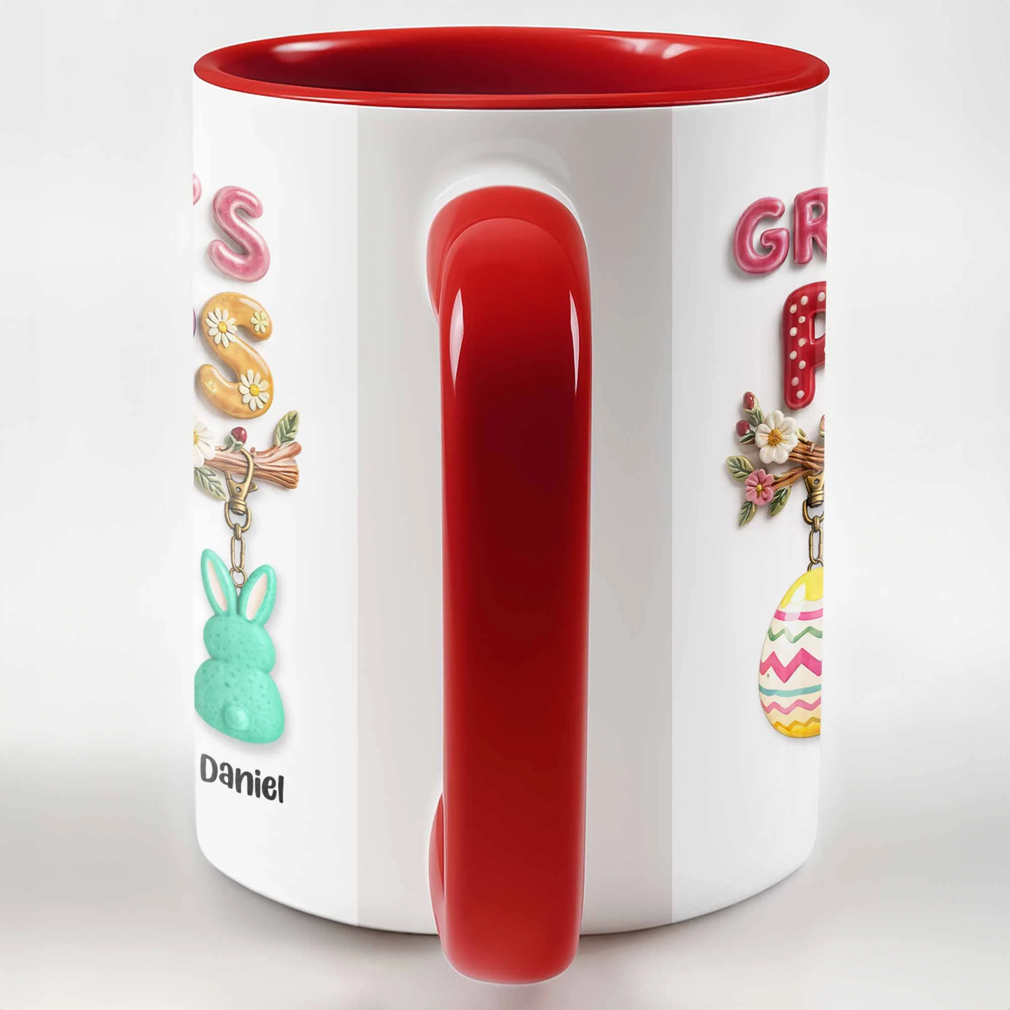 Grandma's Peeps With Easter Eggs And Bunny Peeps On Branch - Personalized Custom Accent Mug - GRM108_AMUG - Image 10