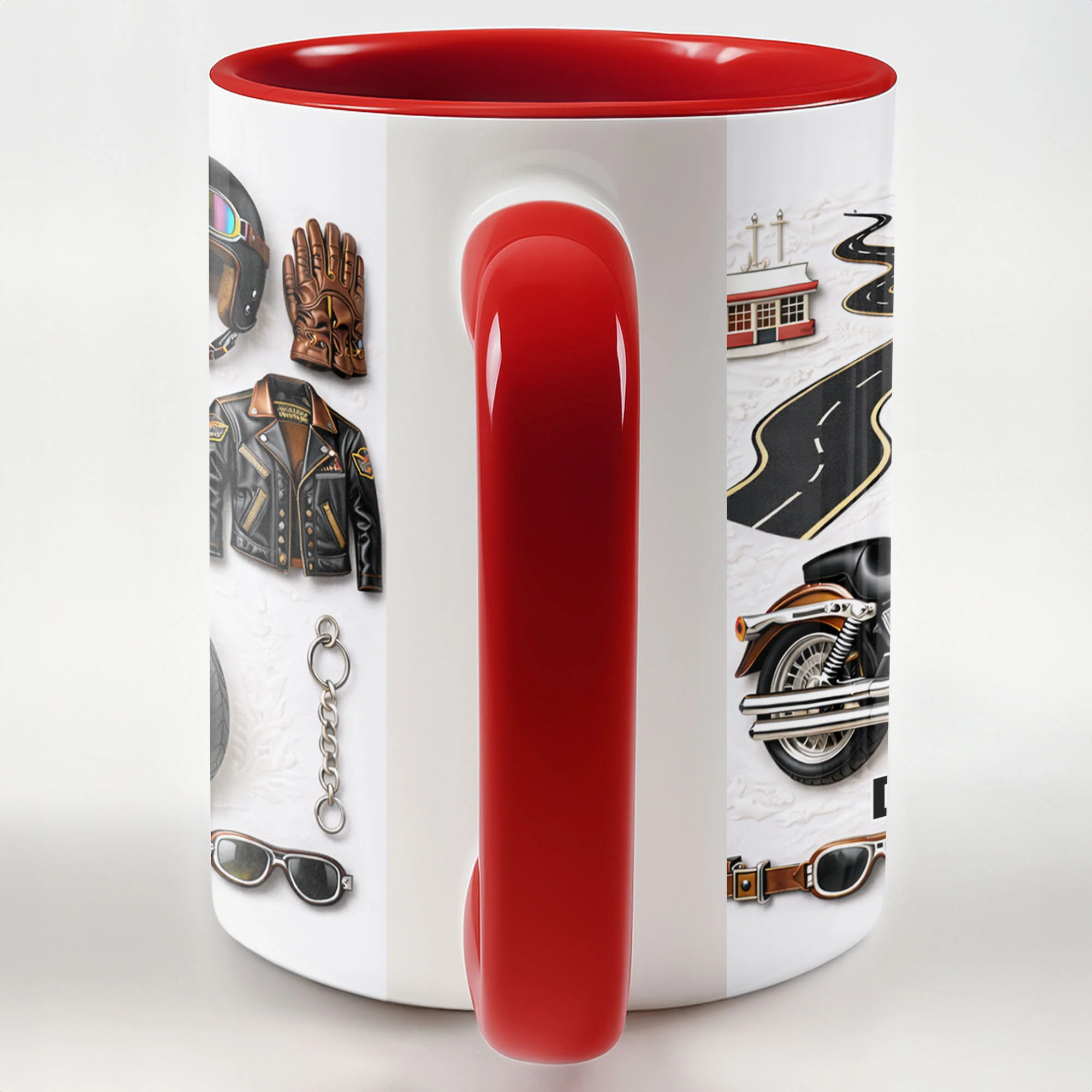 Life Is A Beautiful Ride Personalized Motorcycle With Helmet And Jacket - Personalized Custom Accent Mug - HOB145_AMUG - Image 8