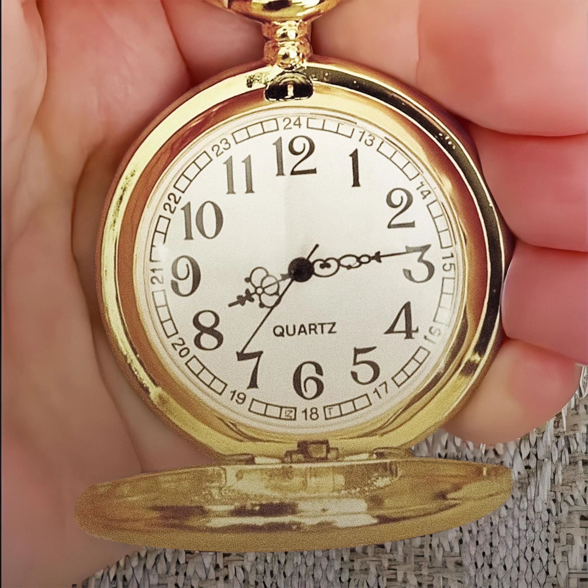 To My Son Some Days Will Be Heavy Stars And Banner - Personalized Custom Pocket Watch - SON042_GWATCH - Image 9
